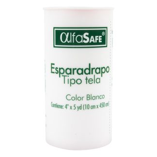 Esparadrapo Tela Alfa Blanco 4X5 Yardas