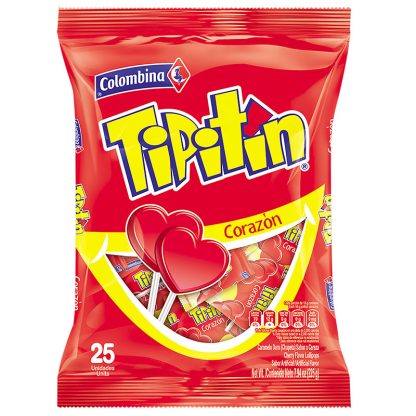 Colombina Tipitin Corazón 25 Unidades