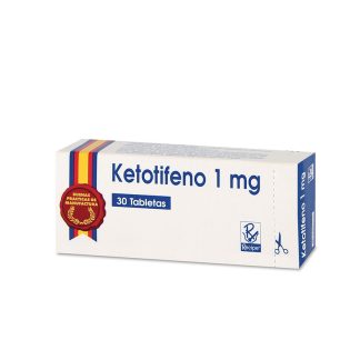 Ketotifeno 1 Mg 30 Tabletas Rc