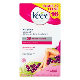 Veet Bandas Piel Normal Pague 12 Lleve 16