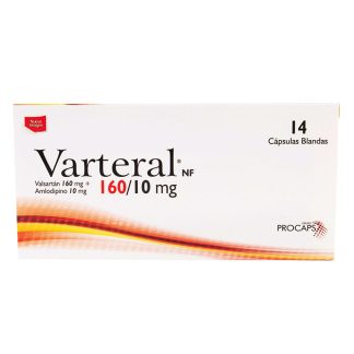 Varteral 160/10Mg 14 Cápsulas Blandas